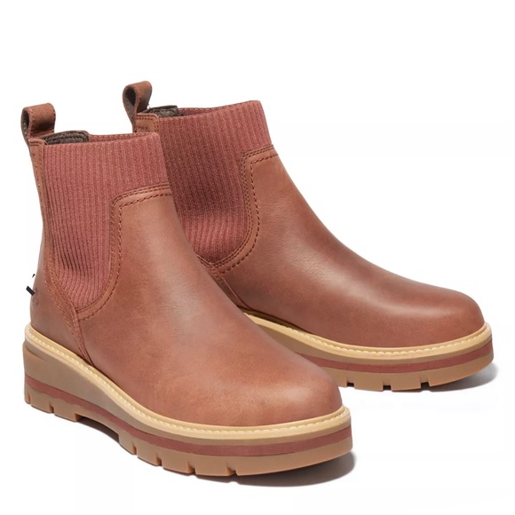 TIMBERLAND WOMEN'S CERVINIA VALLEY CHELSEA BOOTS - Picture 4 of 8